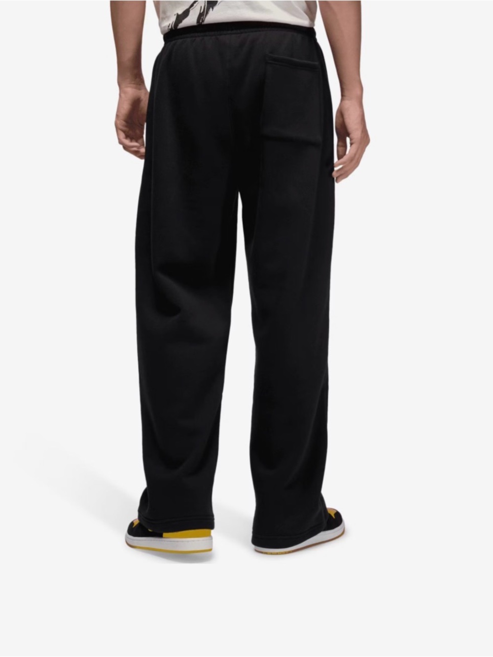 Jordan Brooklyn Oversize Stretch Sweat Pants Mens Size L NWT Black New - Picture 3 of 6